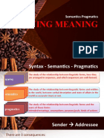 Studying Meaning
