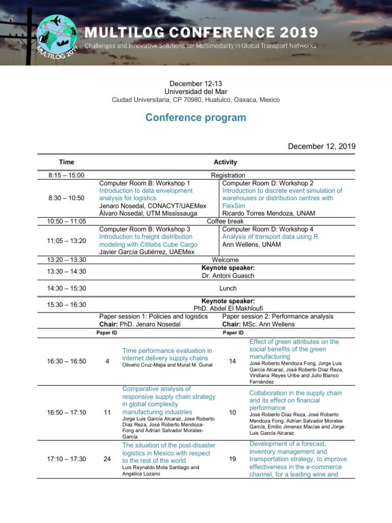 Logistics & Transport Conference | PDF | Transport | Service Industries