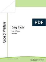 Code of Welfare Dairy Cattle