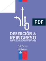 Desercion y Reintegro Academico A Educación Superior en Chile