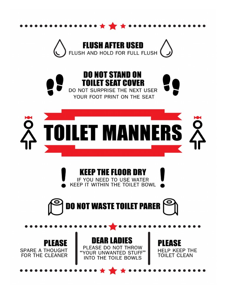 Toilet Ettiquette | PDF