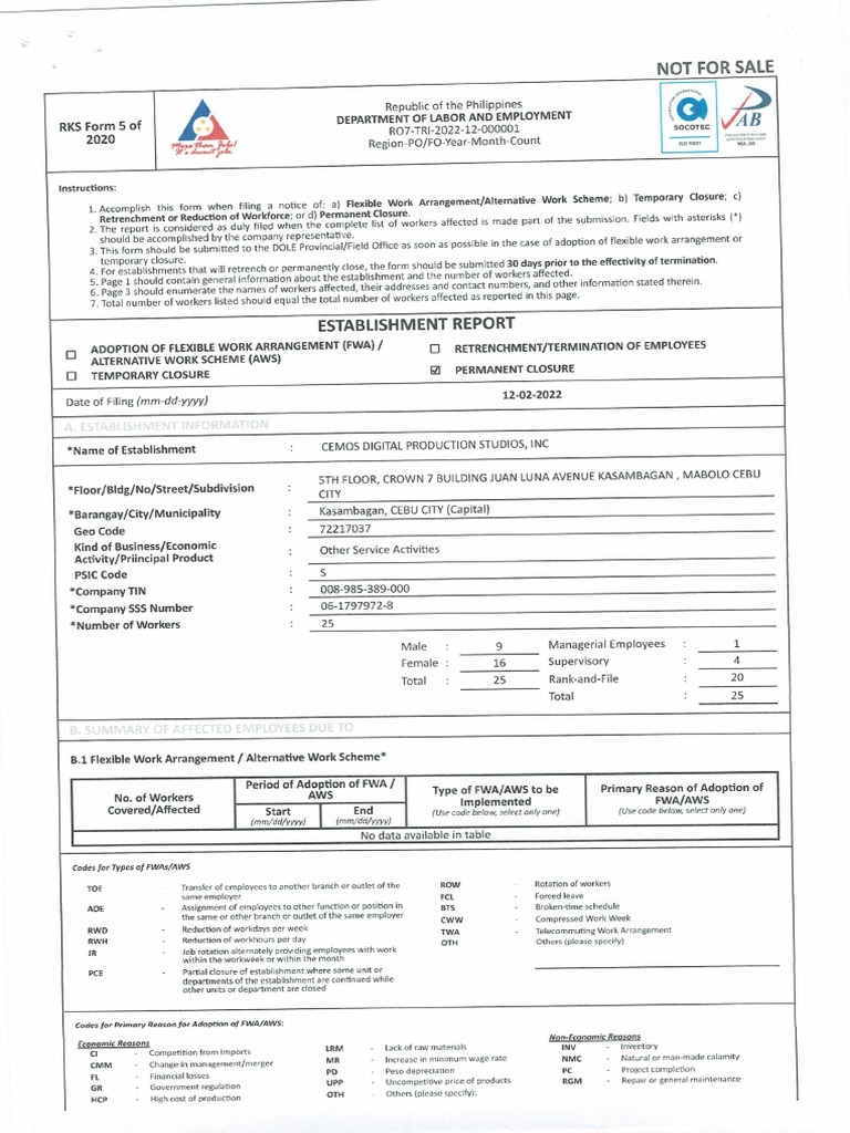 RKS Form 5 | PDF