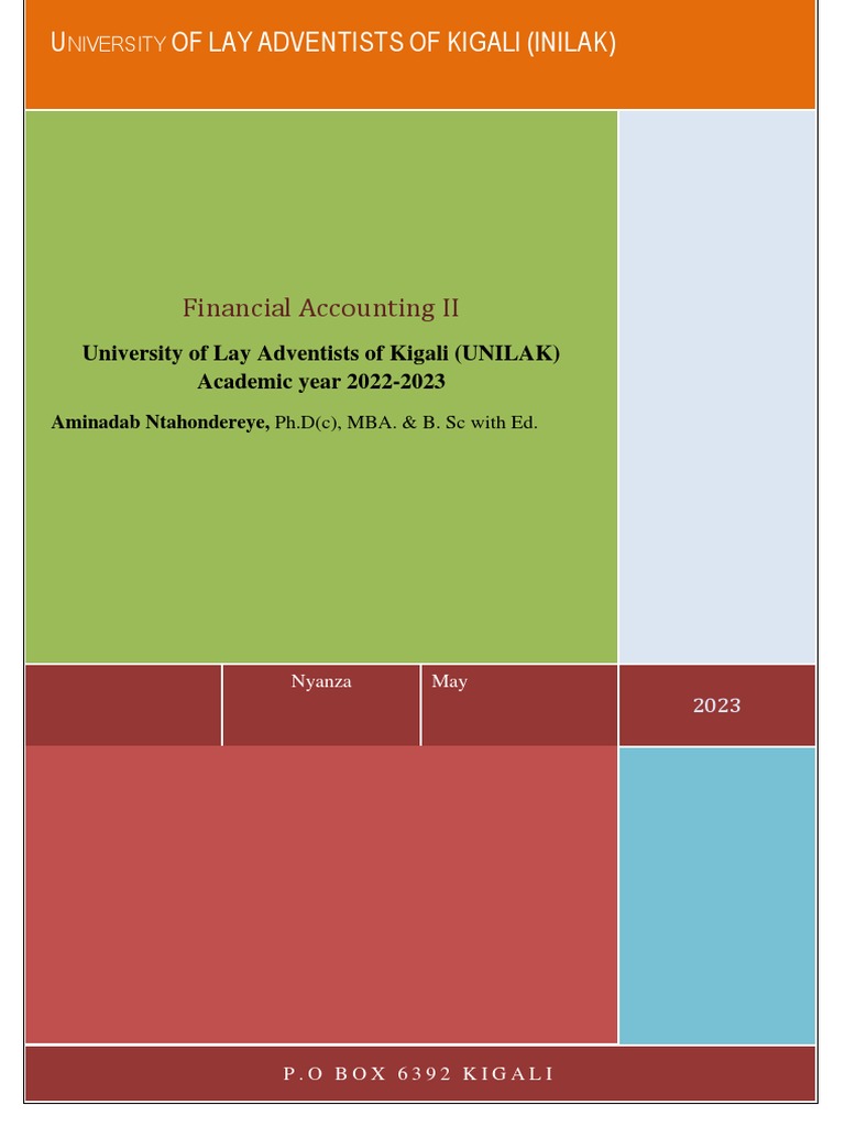 Financial Accounting 2 | PDF | International Financial Reporting ...