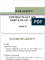 Topic 8 - Law of Agency