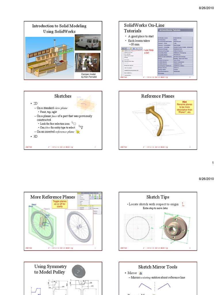 2 Solid Works Basics WWW | PDF | Gear | Computer Aided Design