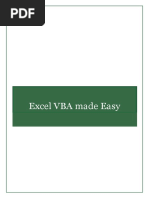 Excel VBA Made Easy