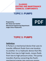 DJJ50203 Topic 5 Pumps