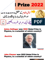 Nobel Prizer Winners 2022 PDF