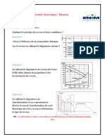 Traitement Thermique: Revenu: Rappels de Cours