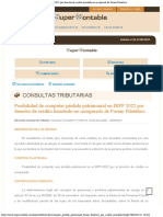 PERDAS Posibilidad de Computar Pérdida Patrimonial en IRPF 2022 Por Derecho de FORUM FILATÉLICO