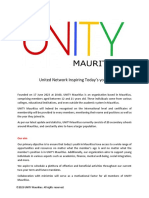 UNITY Mauritius Overview V0.1.7 Last Updated 28 Jun20.07