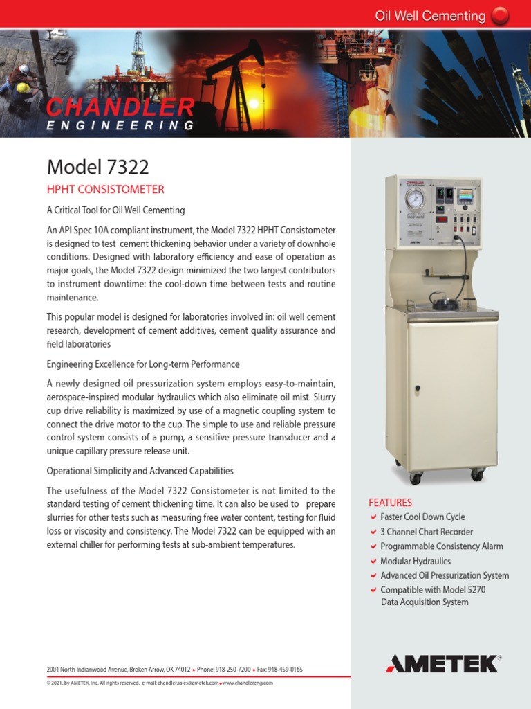 Model 7322 HPHT Consistometer Overview | PDF | Physical Sciences