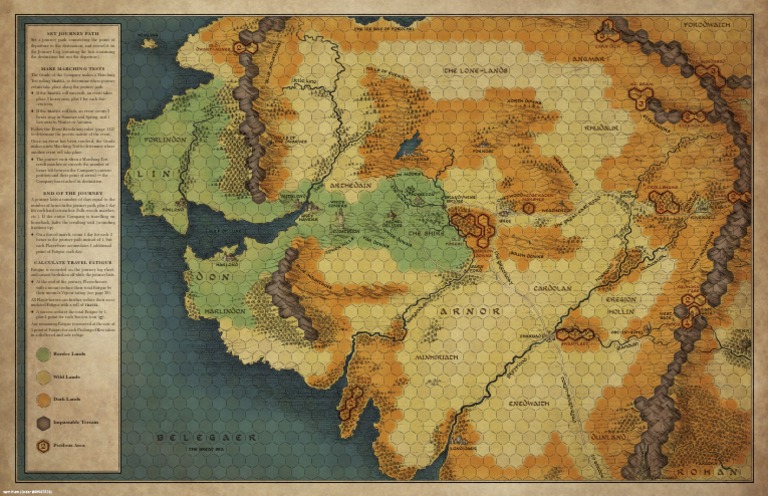 TOR Loremaster Map of Eriador  PDF