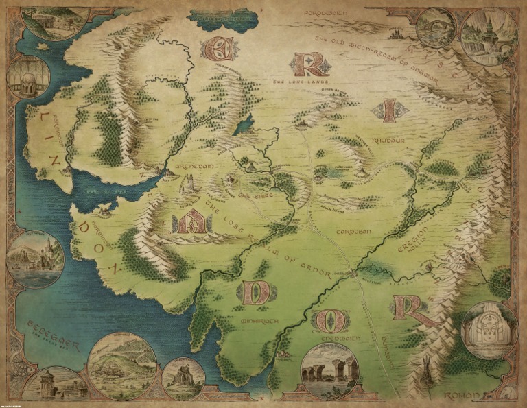 TOR Starter Set Map of Eriador  PDF