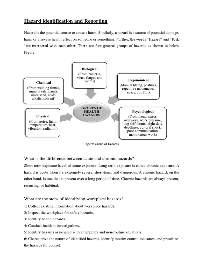 Hazards Pdf Hazards Occupational Safety And Health