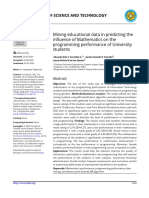 Mining Educational Data in Predicting TH