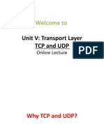 Unit 5-TCP and UDP