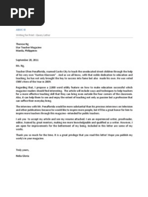 Query Letter
