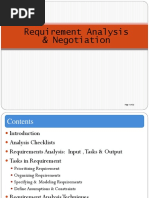 Requirement Analysis & Negotiation