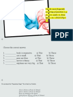 Use The Most Frequently Occurring Preposition (E