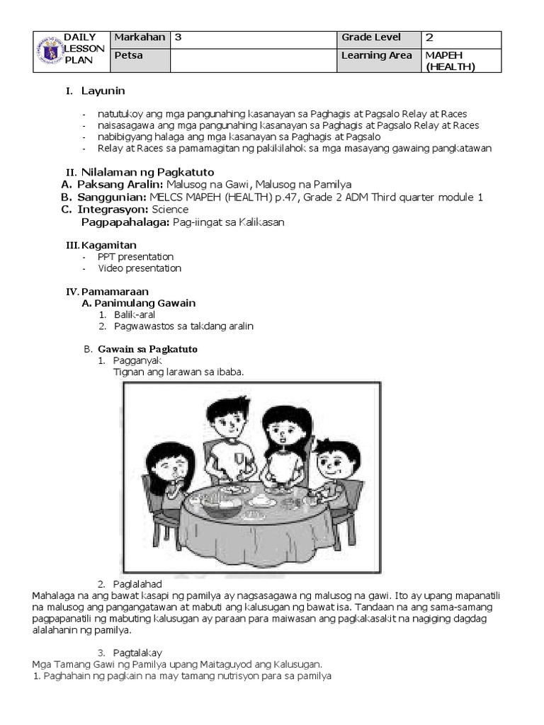 Health 2 Q3 Week 7 Thursday Pdf