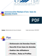 Administration Basique d’une  base de données Oracle
