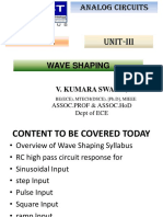 UNIT-III LINEAR WAVE SHAPING-HPF Response To Square Wave - L1