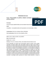 Aula1 - Como o Eleitor Escolhe o Seu Prefeito