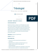 Tribologist - Barrick Gold Corporation - DASM