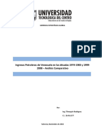 Analisis Ingresos Petroleros Las Dos Bonanzas Venezuela