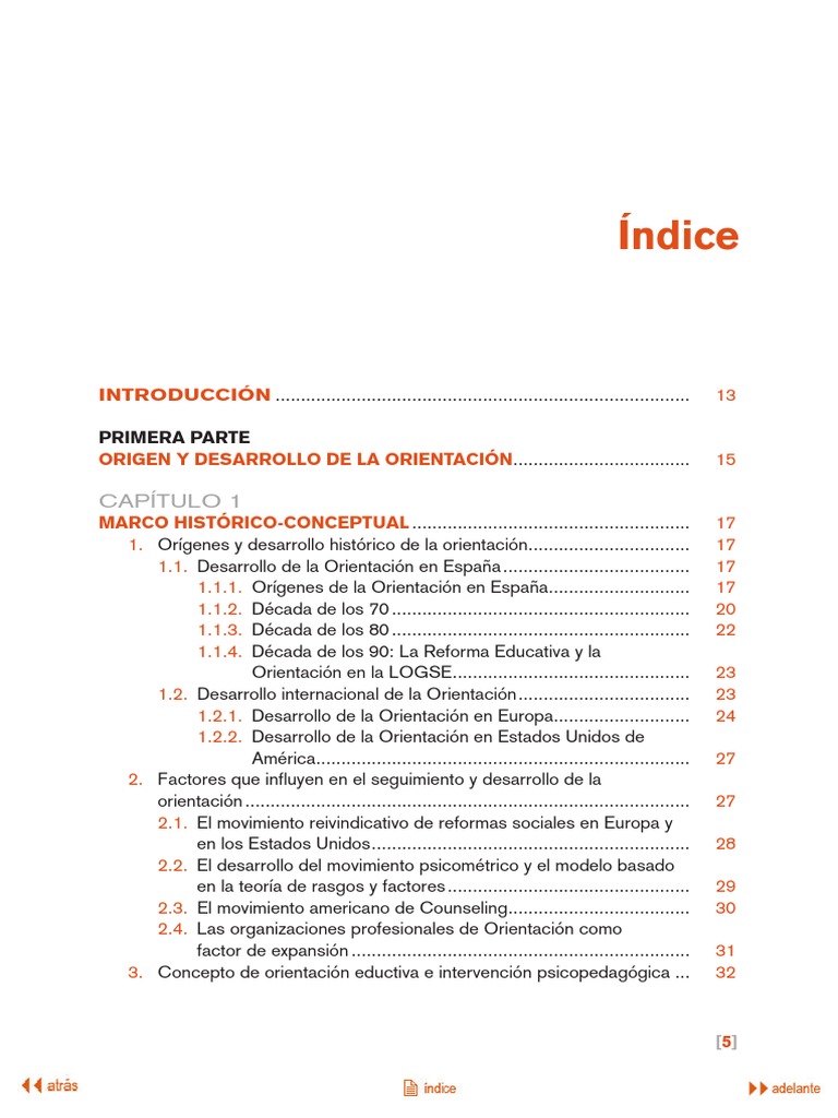 Índice: Capítulo 1 | PDF | Enseñando | Plan de estudios