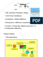 Pervaporation: Membrane Technology