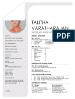 CV - Talitha Varatharajan
