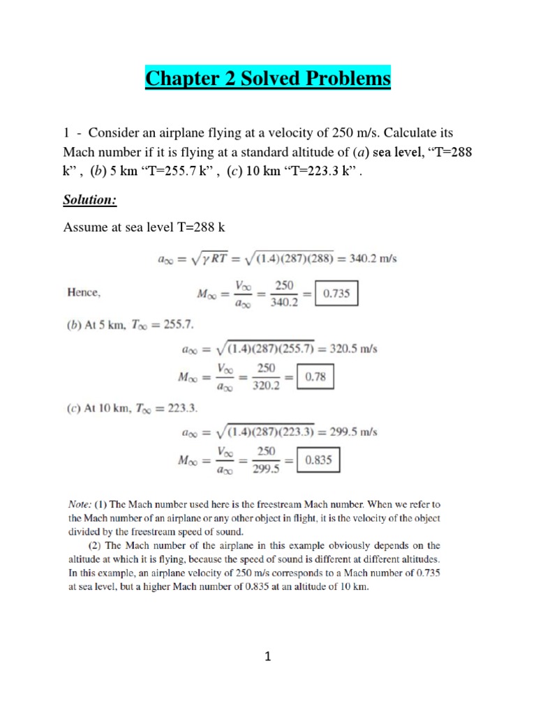 Calculating Mach Number in Aerodynamics | PDF