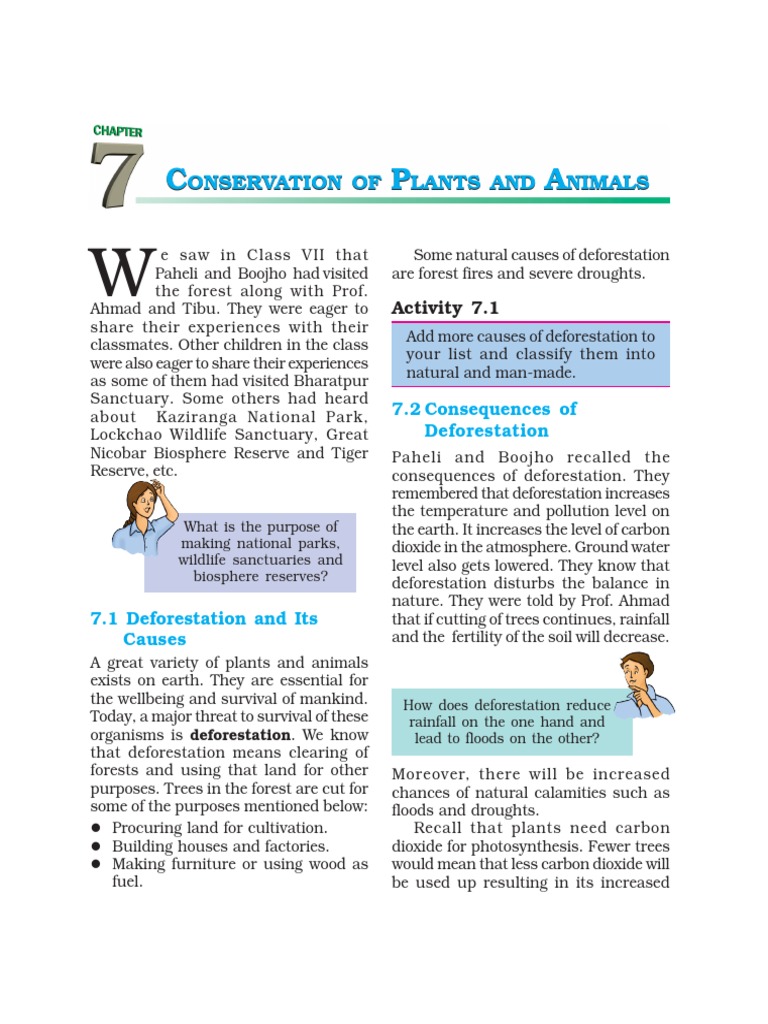 NCERT-Books-for-class 8-Science-Chapter 7 | PDF | Deforestation | Habitat