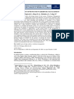 Layout Design Options For Warehouse Management: Saderova J., Poplawski L., Balog M. JR., Michalkova S., Cvoliga M