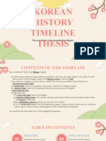 Korean History Timeline Thesis