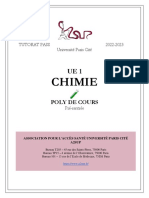 Chimie - Pré-Rentrée S1 - Polycopié de Cours