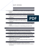 Course Plan - Political Science 101