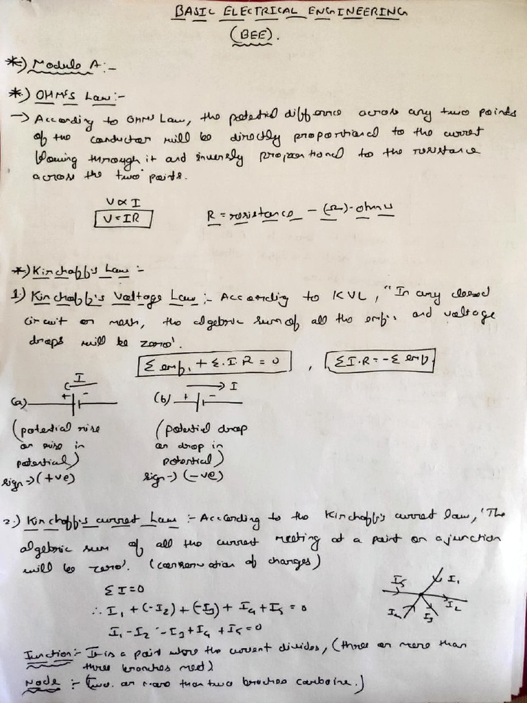 Electrical Notes PDF