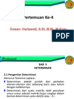 Aljabar Linier-Pertemuan 4