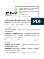 OBJETIVO 23 - Explicar A Importância de Respeitar Os Princípios de Ética No Desempenho Das Suas Funções.