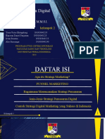 Tugas Digital Marketing - Strategi Pemasaran Kelompok 2 (Semester 8 SI Pagi A)