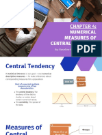 Chapter 4 - Numerical Measures of Central Tendency