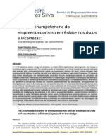 A Visão Schumpeteriana Do Empreendedorismo em Ênfase Nos Riscos e Incertezas - Alves e Pessoa - 2019