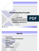 Troubleshooting Firewalls
