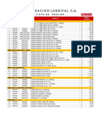 Lubrifal Lista de Precio 2023 (01 - 24) Disponibles