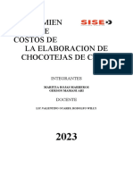 COSTOS DE PRODUCCION DE CHOCOTEJAS