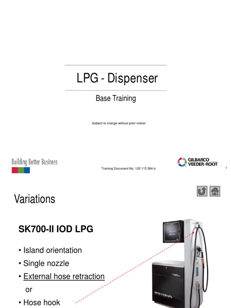 LPG - Dispenser, Base Training | PDF | Valve | Flow Measurement
