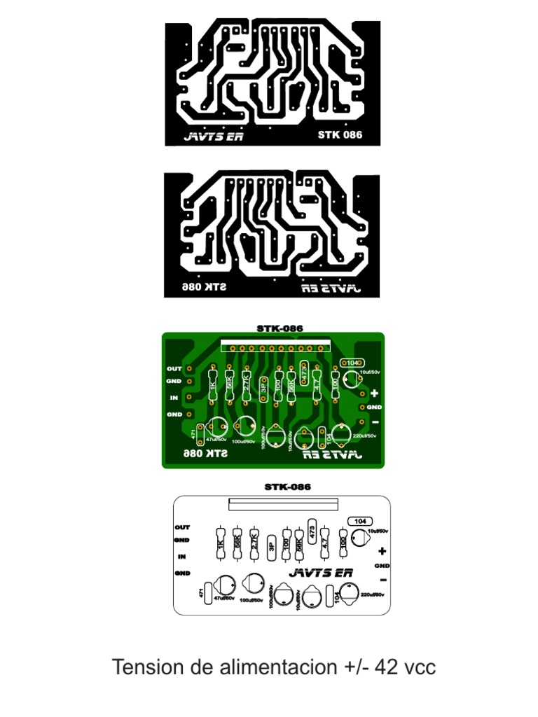 STK 086 Amplifier Circuit Diagram | PDF